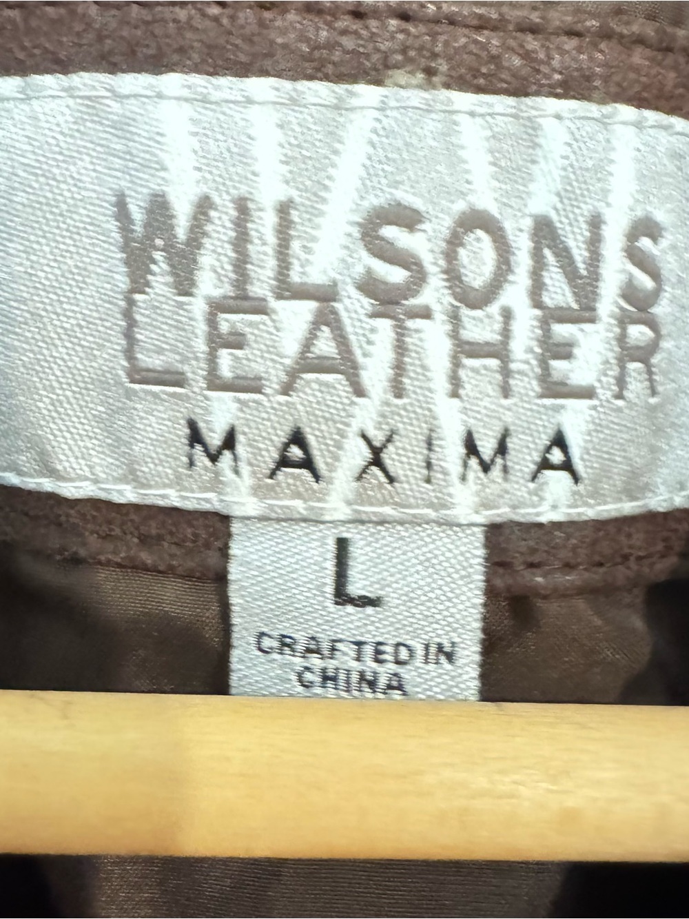 Vintage Wilsons Brown Suede Leather Maxima Jacket Button Front Womens Lg Y2K 90s - Picture 3 of 4
